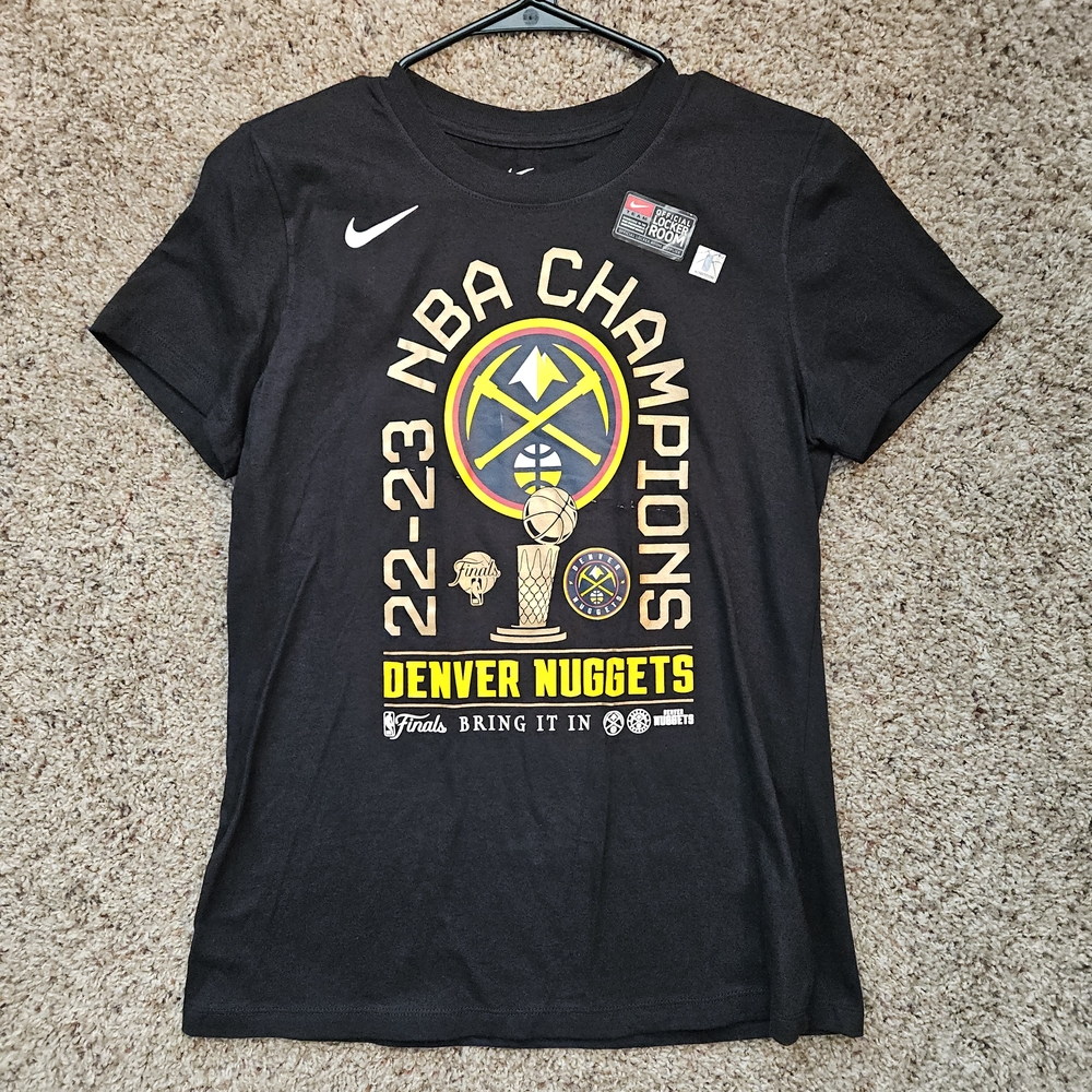 Nike Black NBA Denver Nuggets Champions T-Shirt
